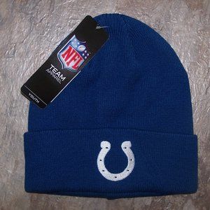 INDIANAPOLIS COLTS Beanie Hat YOUTH ONE SIZE 8-20